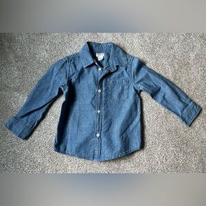 NWOT J. Crew Crewcuts Denim Blue Shirt Toddler Boys 4T